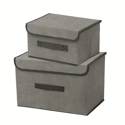 Dust-proof Storage Box Which Can Be Folded And Combined Multi-function Storage Basket For Wardrobe Clothes Book Cosmetics Toys
