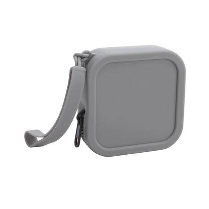 Silicone Square Coin Purse Earphone Storage Bag Women Portable Lipstick Cosmetic Bag Student Simple Small Item Bag
