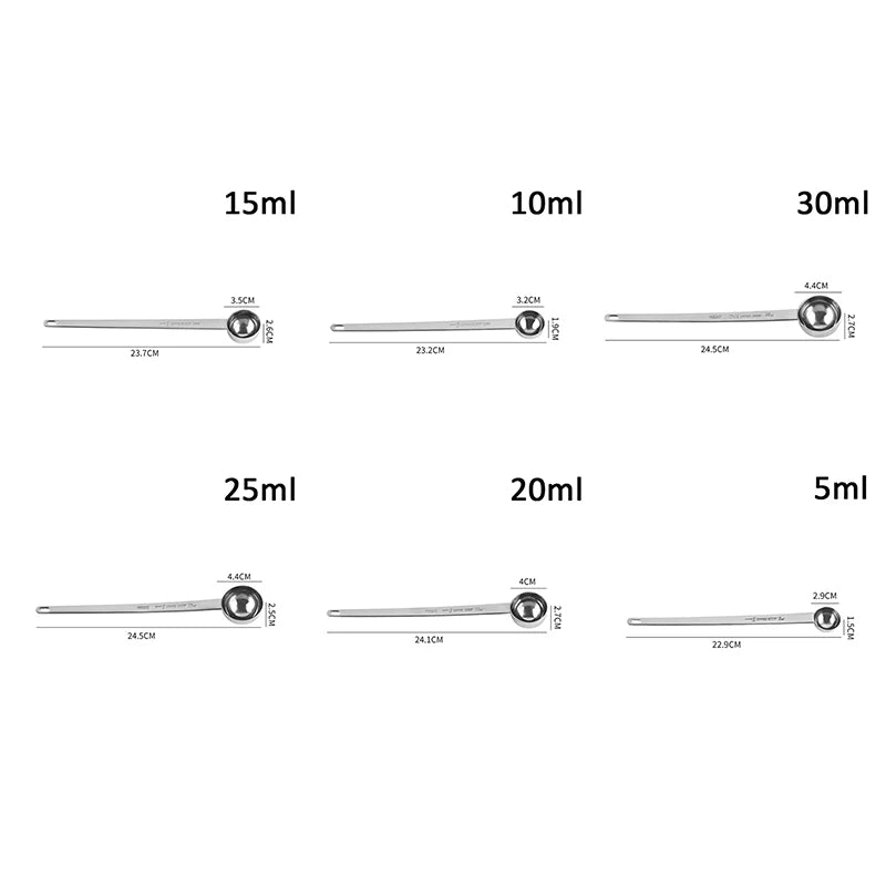 Coffee Scoops Long Handle Stainless Steel Milk Coffee Powder Scoop Measuring Spoon Fits Coffee Container For Ground Coffee