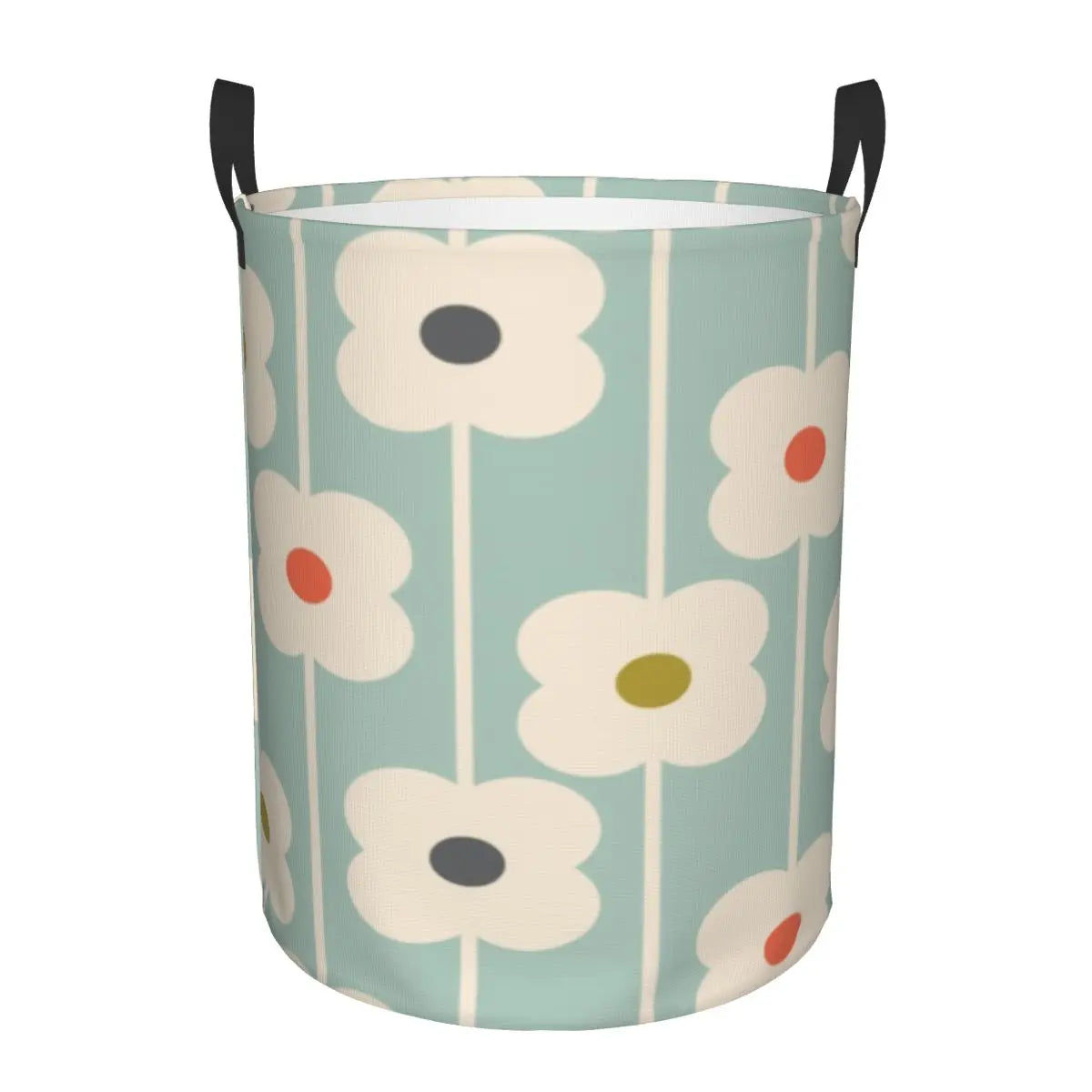 Custom Orla Kiely Multi Stem Flowers Laundry Basket Collapsible Scandinavian Style Toy Clothes Hamper Storage Bin for Kids