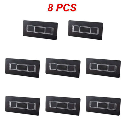 8-1pcs Waterproof Strong Adhesive Hook Punch-free Multifunctional Storage Buckle Bathroom Kitchen Wall Hooks Hanger