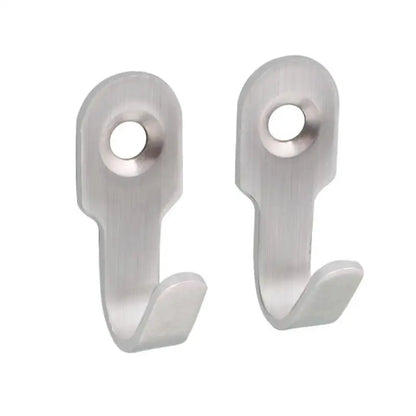 1-10pcs Mini Stainless Steel J-shaped Hook With Screw Items Key Rack Wall Punching Hooks Kitchen Accessories Bathroom Hardware