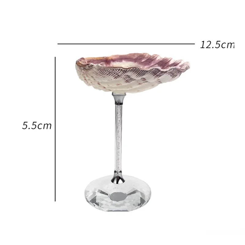 Ahunderjiaz-Natural Conch Scallop Shell Glasses, Light Luxury Decorative Ornaments, Kitchen Drinkware Set, Home Decoration