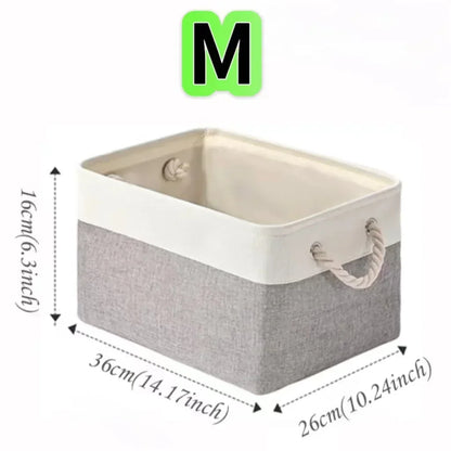 Multi-function Foldable Sundries Storage Basket Foldable Splicing Storage Box With Handle for Clothing Underwear Socks Organizer