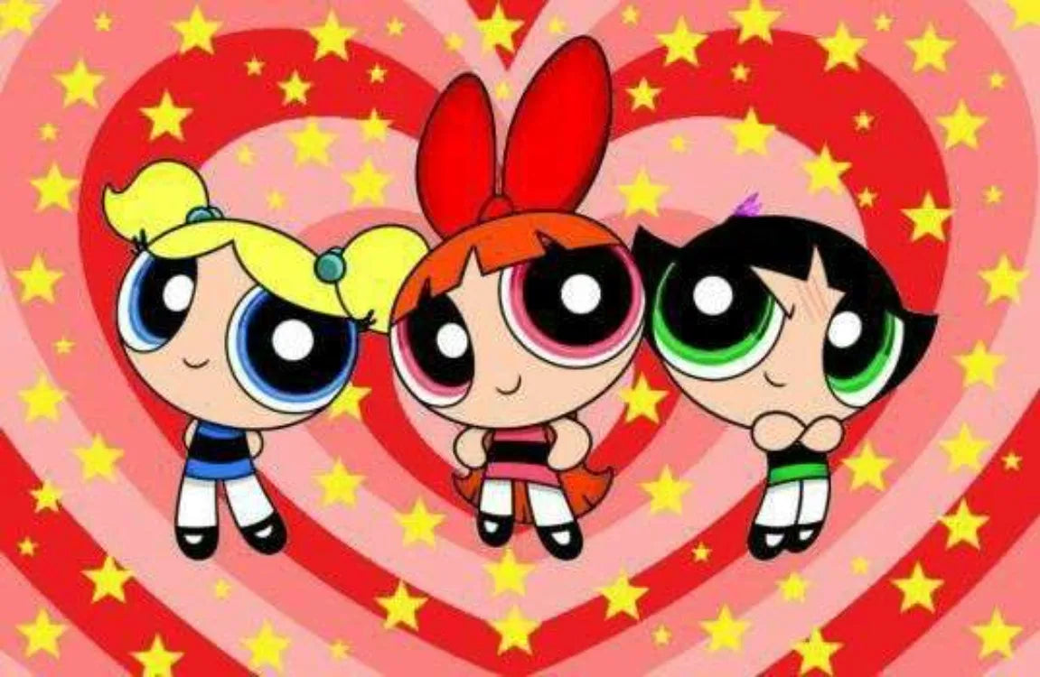 Cartoon The-P-Powerpuffs-G-Girls Cute Anime Stich Creation Set Printed Art Stitch Diamond Painting Mosaic 5d Handcraft Gift