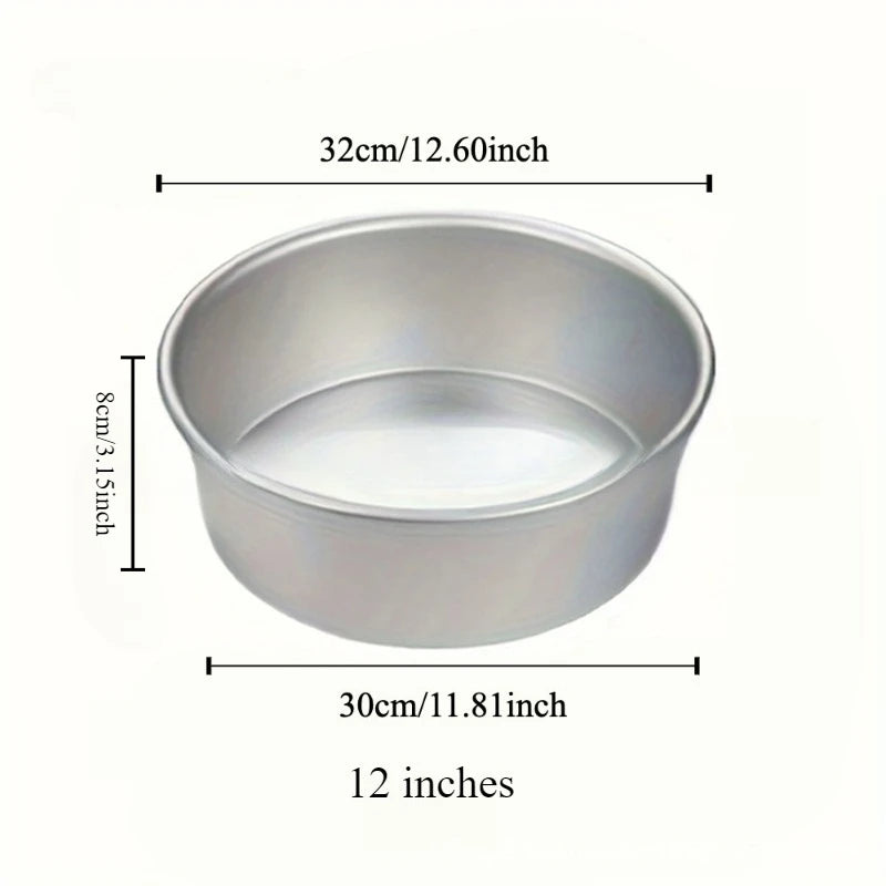 4-12 inch Aluminum Round Cake Bakeware solid bottom Chiffon  die for aluminum alloy Home baking cake mold pan cake tin
