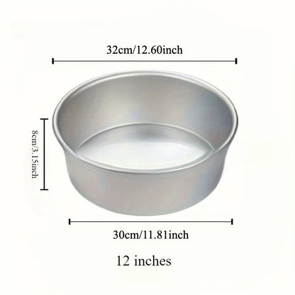 4-12 inch Aluminum Round Cake Bakeware solid bottom Chiffon  die for aluminum alloy Home baking cake mold pan cake tin