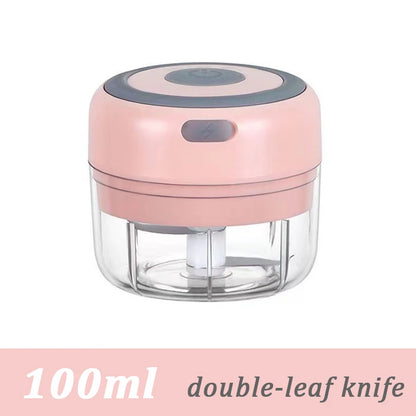 Electric Mini Garlic Mincer USB Vegetable Onion Chopper Portable Small Food Processor for Ginger Chili Vegetables