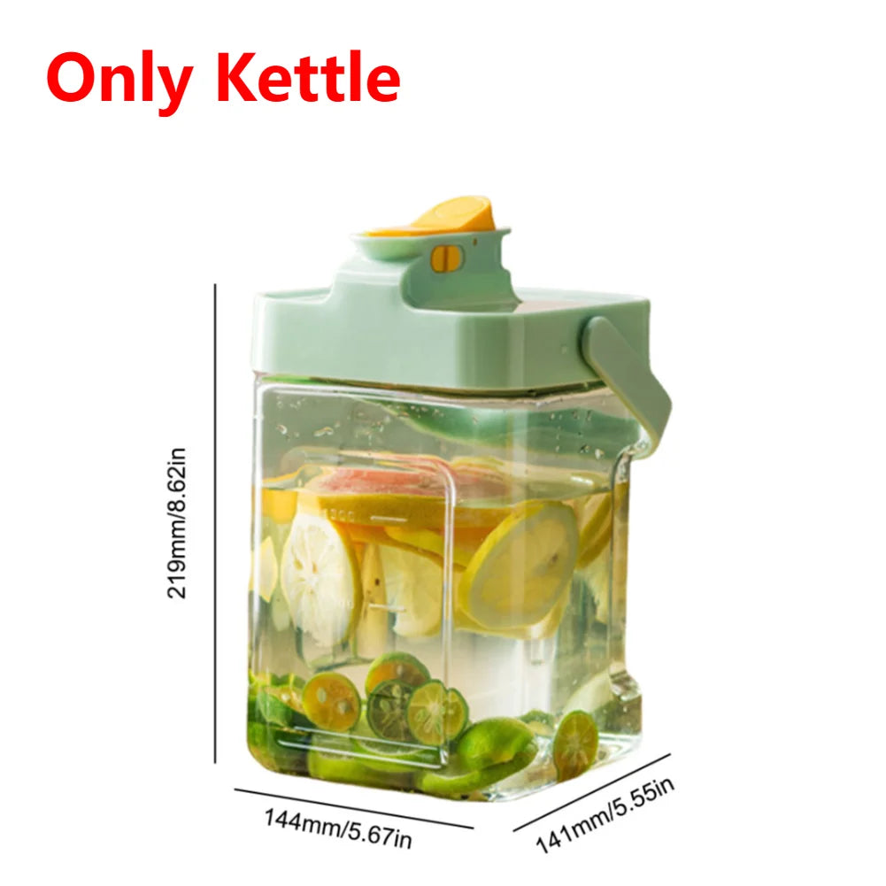 2.3L Beverage Dispenser with Spigot Refrigerator Beverage Liquid Drink Container Water Container for Party Picnic