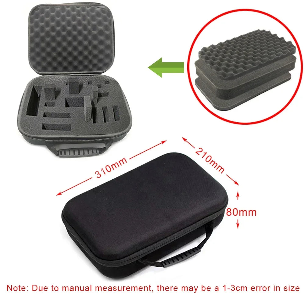 Watch Carry Case Shockproof Box Watch Storage Bags Organizer Protective Canvas EVA Hard Shell Zipper Tool Case