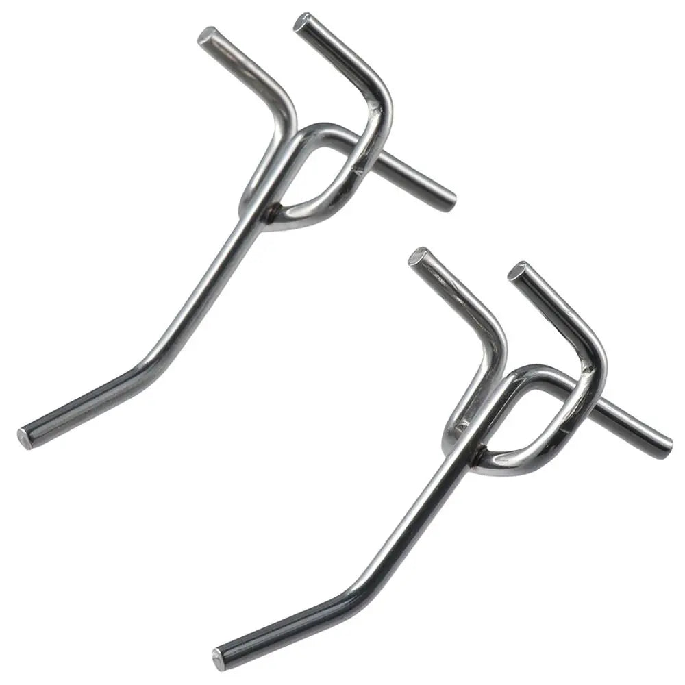 50pcs Perforated Panel Holder Goods Shelf Display Hooks Pegboard Hooks Retail Shop Peg Storage Racks