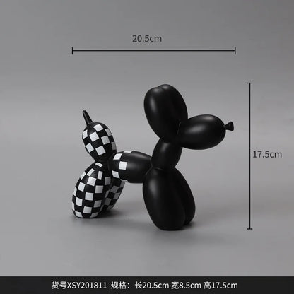Nordic Balloon Dog Ornament Creative Cartoon Resin Craft Living Room Home Foyer Decoration Home Accessories  Home Decor