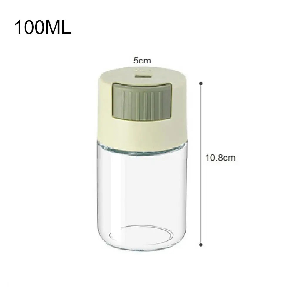 0.5g Metering Salt Shaker Push Type Salt Dispenser Salt Tank Sugar Bottle Spice Pepper Salt Shaker SpiceJar Can Seasoning Bottle