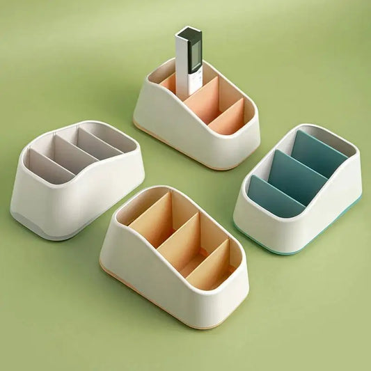 Desktop Organizer for Remote Controls, Phones&Office Supplies - Durable  Storage Box with Non-Slip Base - Ideal for Home, Hotel