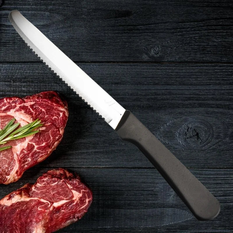 Steak Knives Set Cutlery Set 1~8 Pcs Full Tang Stainless Steel Sharp Serrated Dinner Knives Set Dishwasher Safe For Meat Bread