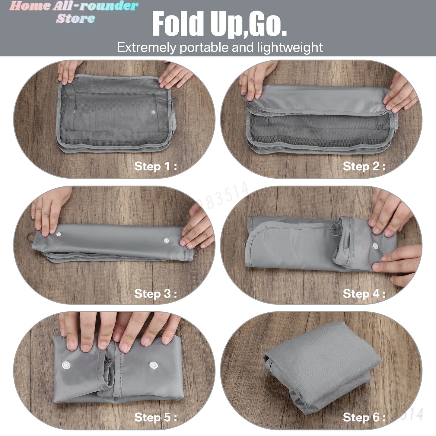 Waterproof Packing Cubes 8pc Set for Suitcases Travel Packing Organizer With Double Zipper Pulls Mesh Top 100% Durable Polyester
