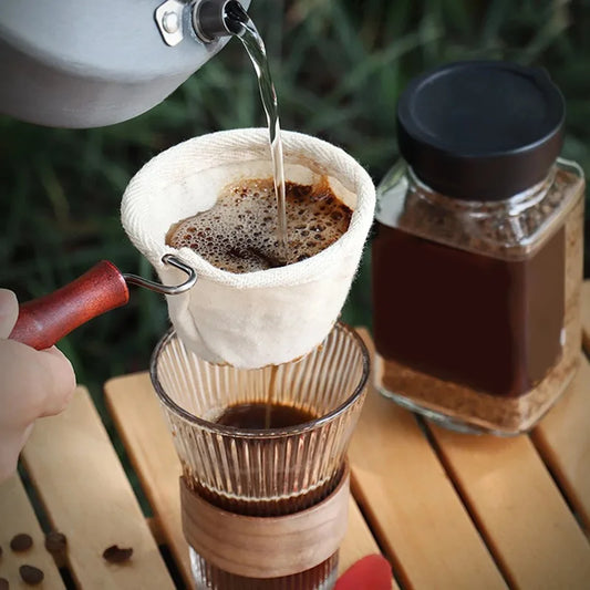 Coffee Filter Bag Reusable Cloth Filter Ultra Fine Tea Bag Coffee Filter Coffee Tools Kitchen Tools