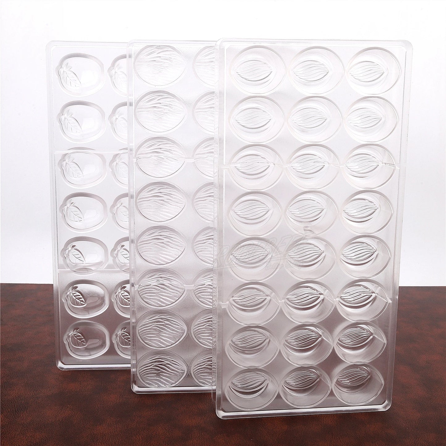 3 Design Almond Walnut Peach Fruit Nut Shape Chocolate Mold Candy Making Tools Ice Cube Molds Sugarcraft Molding DIY Cozinha