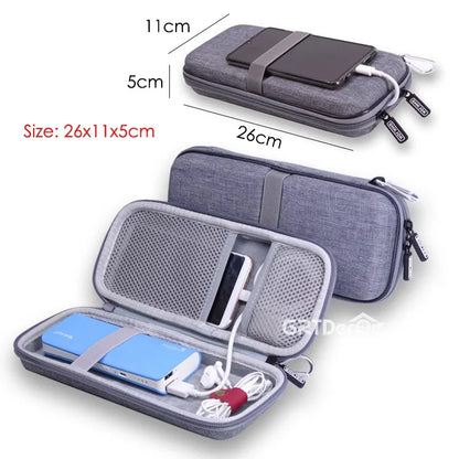 Tech Pouches Bag For HDD U Disk USB Data Cables Hard Shell Case For Electronics SD Card Travel Essentials Storage Bags Organizer