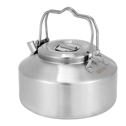Outdoor Stove Kettle Stainless Steel Kettle Double Handle Stove Camping Tea Pot For Hiking Picnic Barbecue Portable Water Tankle