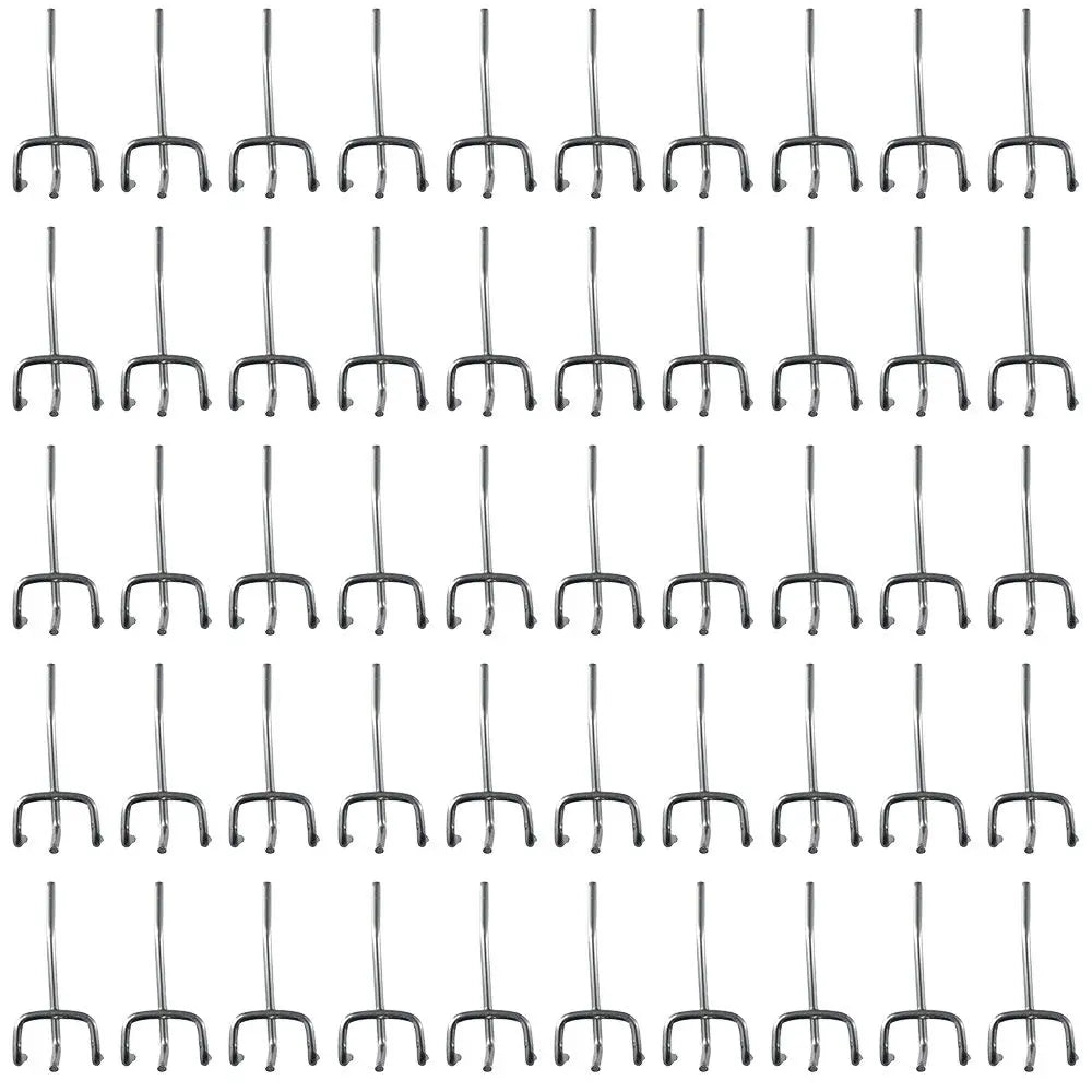 50pcs Perforated Panel Holder Goods Shelf Display Hooks Pegboard Hooks Retail Shop Peg Storage Racks