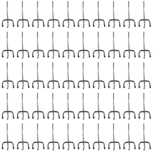50pcs Perforated Panel Holder Goods Shelf Display Hooks Pegboard Hooks Retail Shop Peg Storage Racks