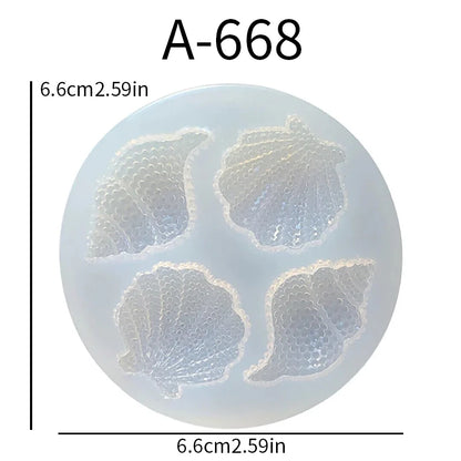 Seashell conch ocean chocolate mold silicone mold conch seashell mold clay mold baking fondant cake mold