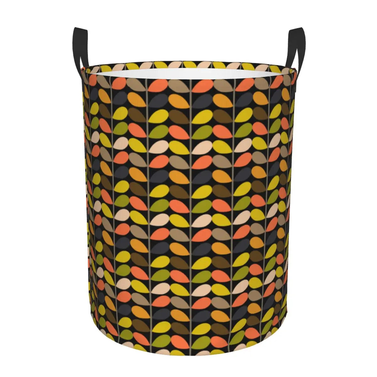 Custom Orla Kiely Multi Stem Flowers Laundry Basket Collapsible Scandinavian Style Toy Clothes Hamper Storage Bin for Kids