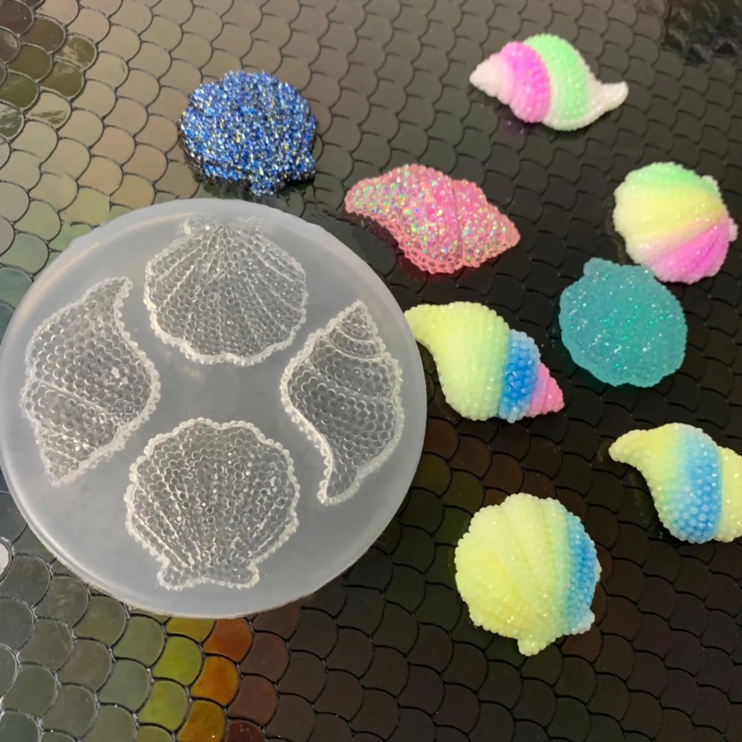 Seashell conch ocean chocolate mold silicone mold conch seashell mold clay mold baking fondant cake mold