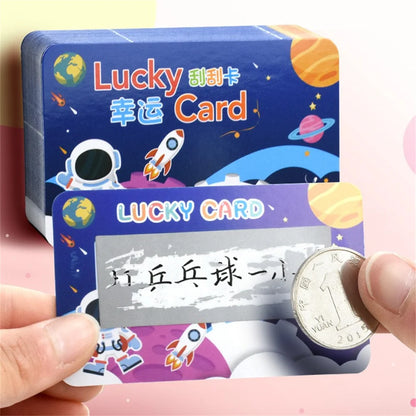50pcs Reward Scratch Card Film Coated Stickers DIY Scratch Off Labels For Party Activity Favors Stationery Sticker