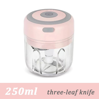 Electric Mini Garlic Mincer USB Vegetable Onion Chopper Portable Small Food Processor for Ginger Chili Vegetables