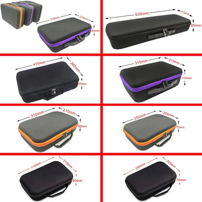 Watch Carry Case Shockproof Box Watch Storage Bags Organizer Protective Canvas EVA Hard Shell Zipper Tool Case