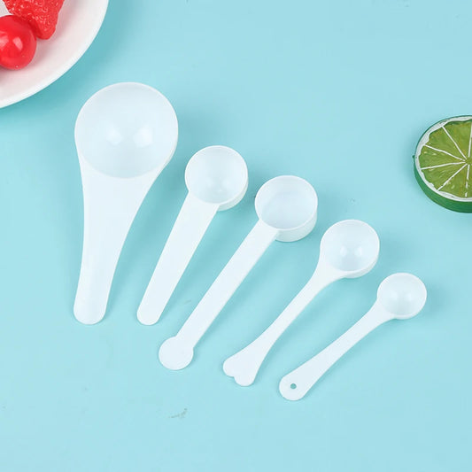 10Pcs 1g 3g 5g 10g Measuring Plastic Scoop Measuring Spoons Milk Powder Spoons