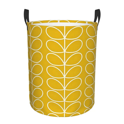 Custom Orla Kiely Multi Stem Flowers Laundry Basket Collapsible Scandinavian Style Toy Clothes Hamper Storage Bin for Kids