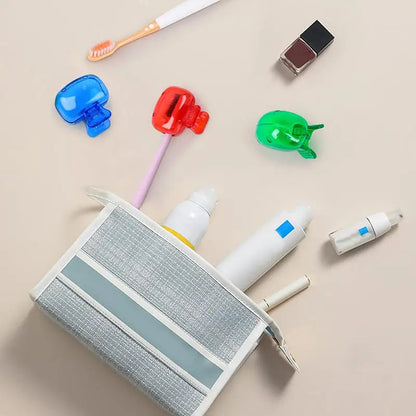 5PCS Travel Toothbrush Head Covers Toothbrush Protector Cap Brush Pod Case Protective Portable Plastic Clip For Household Travel