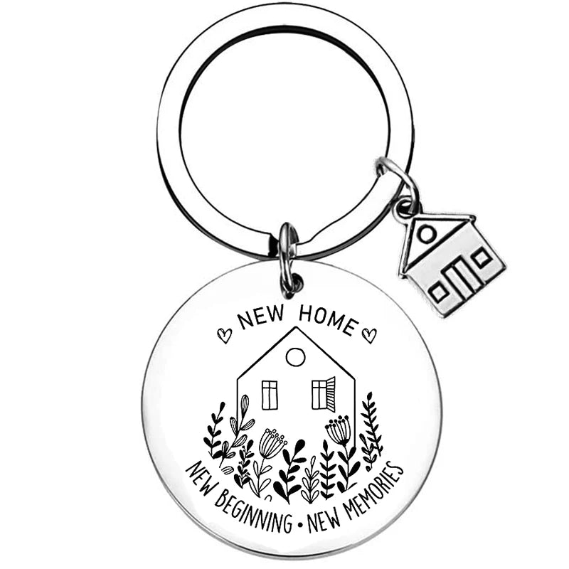 2025 Stainless Steel New Home Keychain Couples First Home Sweet Home Gift Couple New House Keychain Housewarming Gift