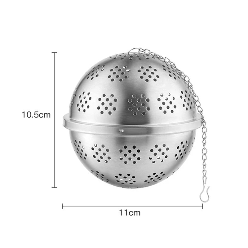 Stainless Steel Tea Leaf Infuser Strainer Spice Mesh Sieve for Brewing Teapot Tea Filter Seasoning Ball Kitchen Accessories