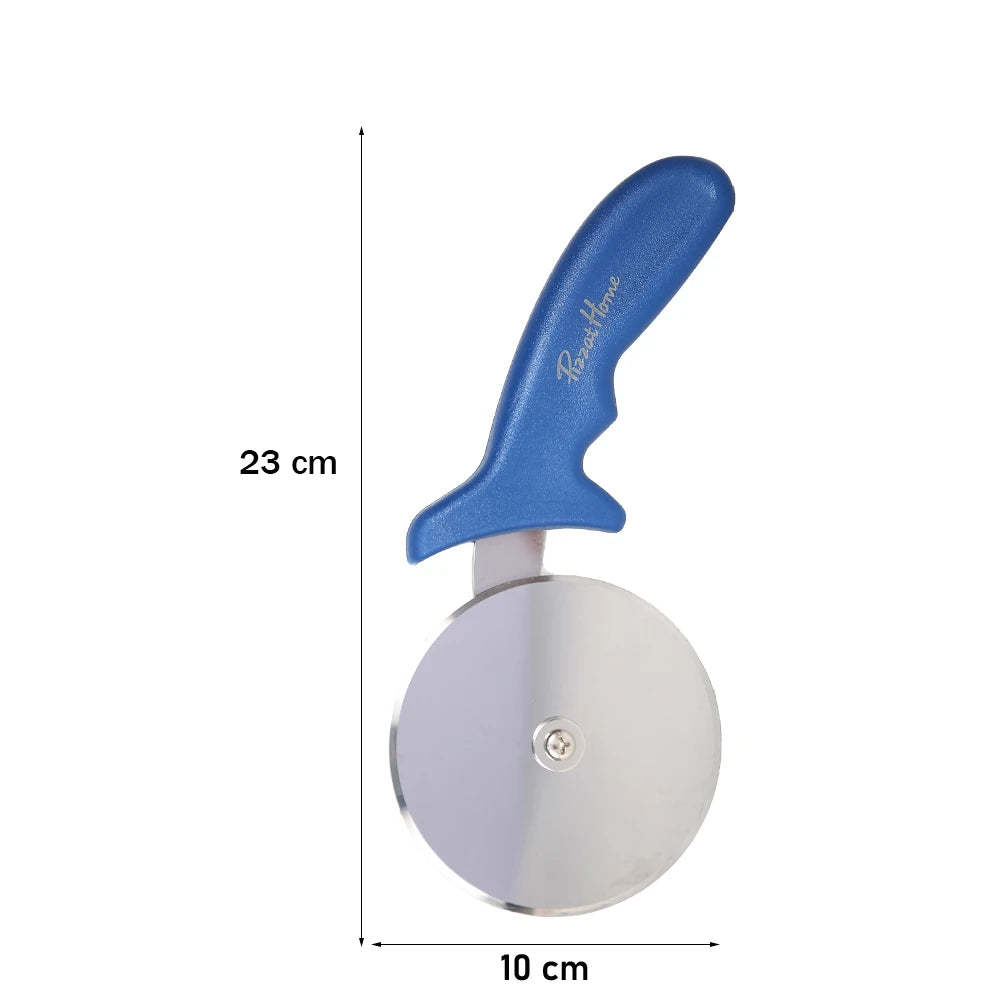 PizzAtHome Stainless Steel Pizza Cutter Pizza Knife Smooth Rotating Pizza Slicer Wheel Round Knife Pasta Cutter Baking Tools