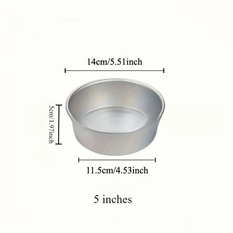4-12 inch Aluminum Round Cake Bakeware solid bottom Chiffon  die for aluminum alloy Home baking cake mold pan cake tin