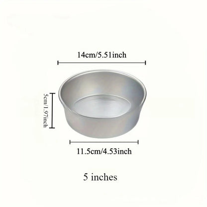 4-12 inch Aluminum Round Cake Bakeware solid bottom Chiffon  die for aluminum alloy Home baking cake mold pan cake tin
