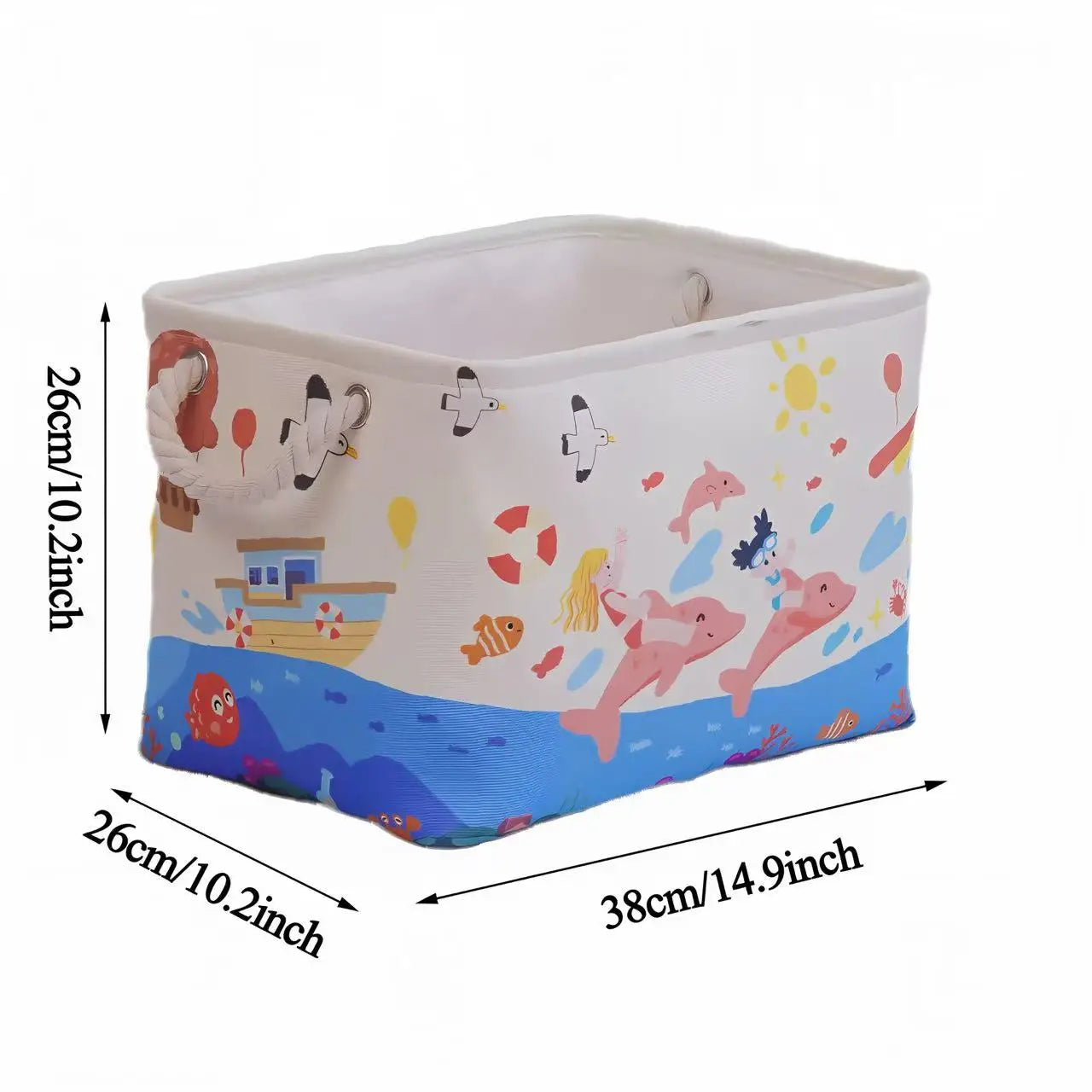 Multi-function Foldable Sundries Storage Basket Foldable Splicing Storage Box With Handle for Clothing Underwear Socks Organizer