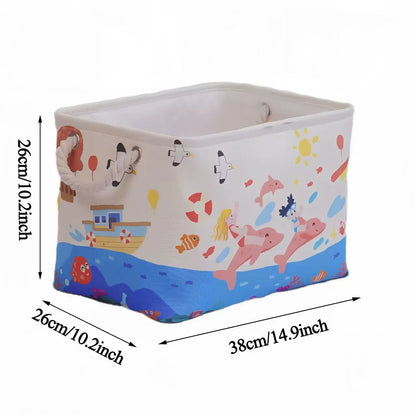 Multi-function Foldable Sundries Storage Basket Foldable Splicing Storage Box With Handle for Clothing Underwear Socks Organizer