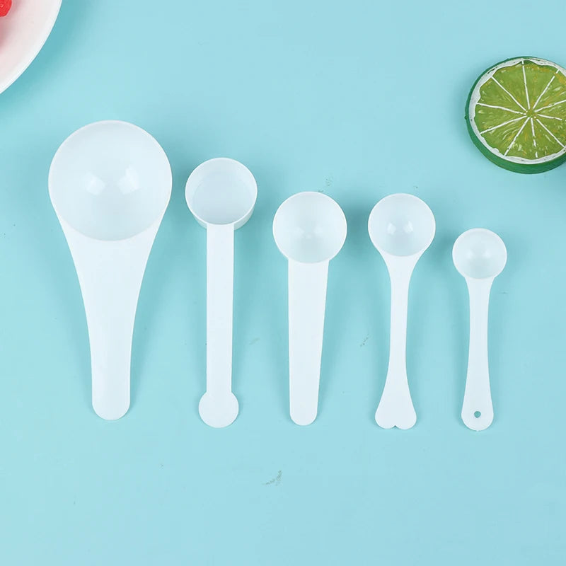 10Pcs 1g 3g 5g 10g Measuring Plastic Scoop Measuring Spoons Milk Powder Spoons