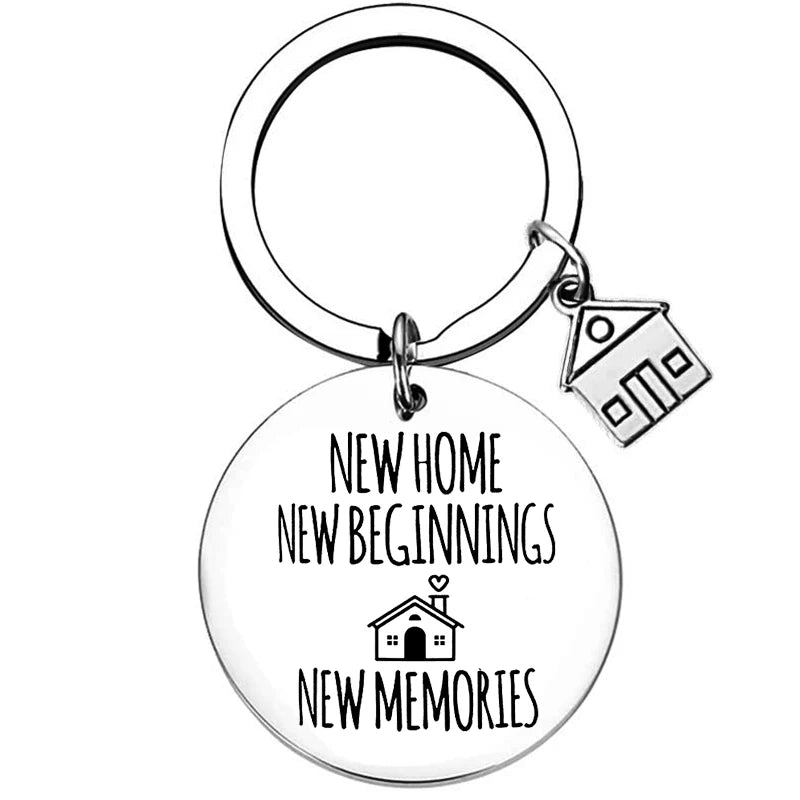 2025 Stainless Steel New Home Keychain Couples First Home Sweet Home Gift Couple New House Keychain Housewarming Gift