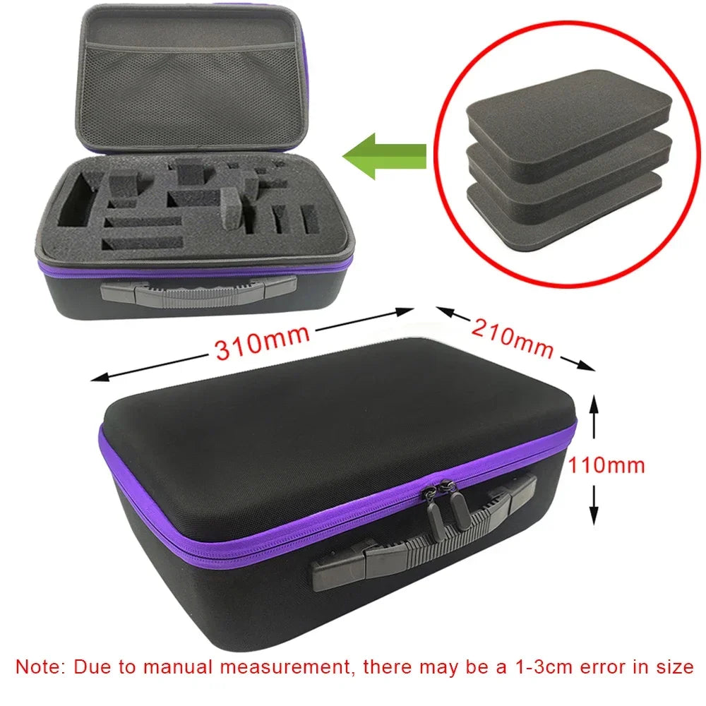 Watch Carry Case Shockproof Box Watch Storage Bags Organizer Protective Canvas EVA Hard Shell Zipper Tool Case