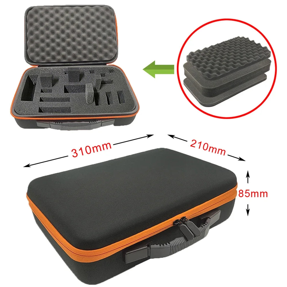 Hard Watch Storage Box Tool Storage Bag Canvas EVA Organizer Shockproof Sponge Carry Case Shell Zipper Protective Box