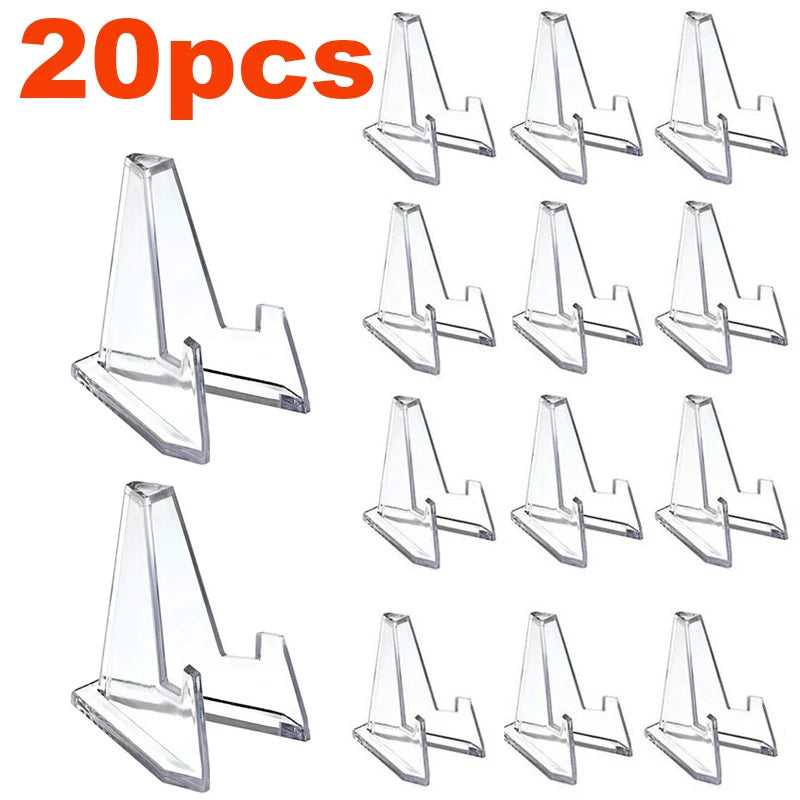 Clear Acrylic Coin Display Stand Holders Small Easel Rack Commemorative Challenge Coin Capsule Holder Support