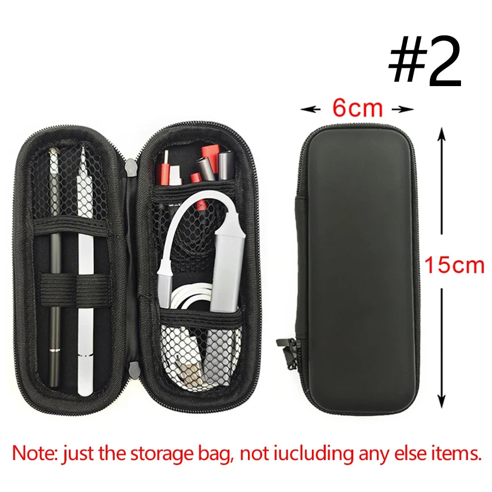Zipper Bag For USB Cable Data Line Portable EVA Storage Bags For Pen Carry Case Box For Pouch Tech Gadgets Electric Accessories