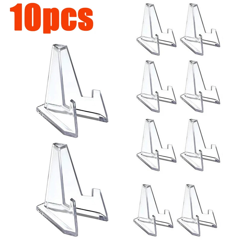 Clear Acrylic Coin Display Stand Holders Small Easel Rack Commemorative Challenge Coin Capsule Holder Support