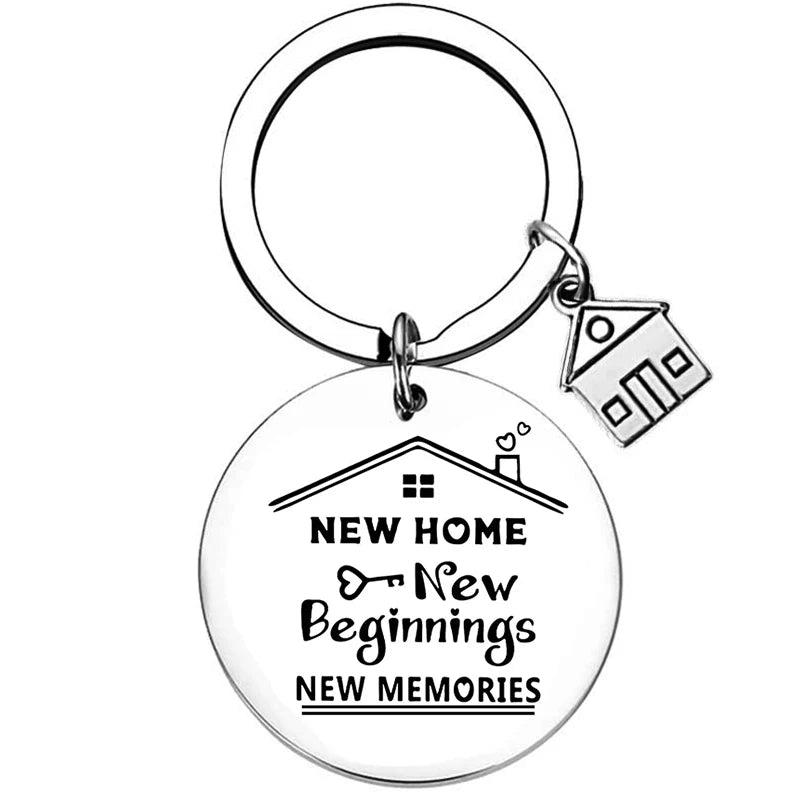 2025 Stainless Steel New Home Keychain Couples First Home Sweet Home Gift Couple New House Keychain Housewarming Gift